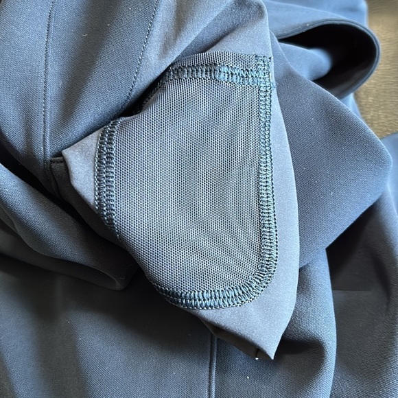 Lululemon Noir Crop Pant Navy Wide Leg High Rise Belted Tie Waist Capri Sz 4 - Picture 8 of 15